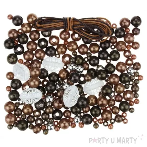 koraliki kwiaty sznurek i charmsy bialy titanum 30 g