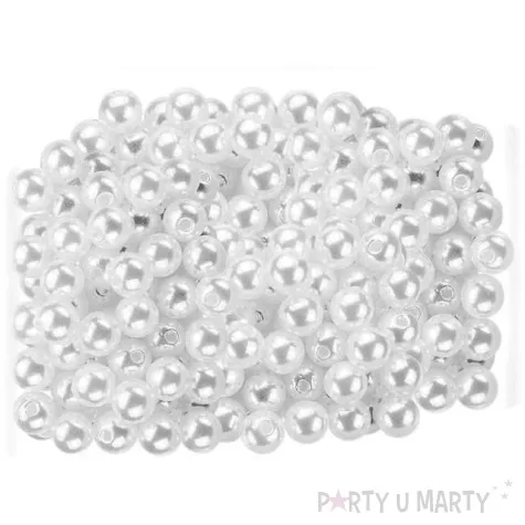 koraliki perelki biale titanum 5 mm 40 g