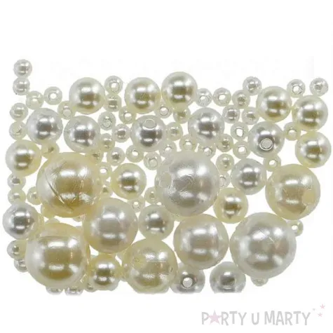 koraliki perelki biale titanum mix rozmiarow 100 szt