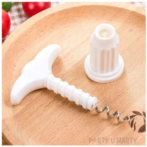 korkociag do wina tradycyjny z raczka bialy 7 7