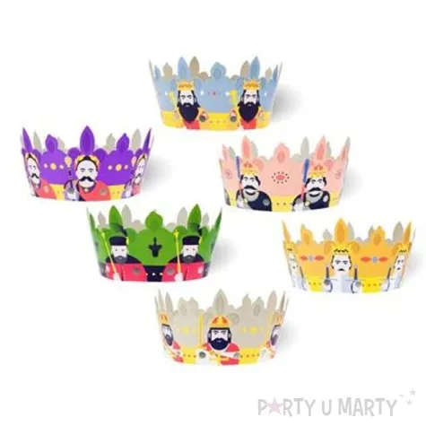 korona krolewska impreza papierowa godan 6 szt