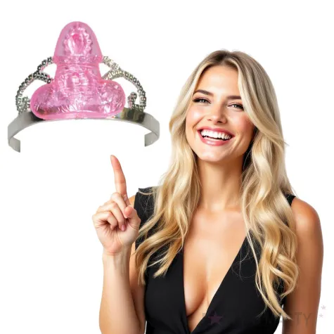 korona party diadem z penisem funny fashion