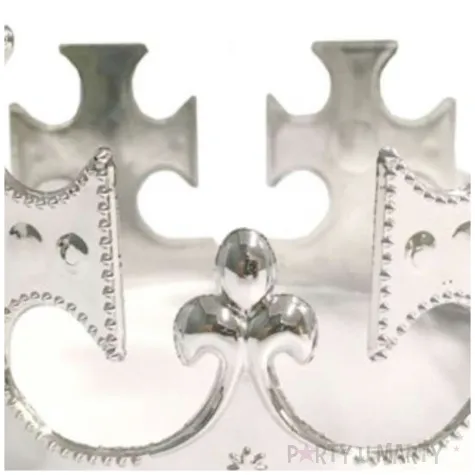 korona party krol srebrny top ten 17 5 cm