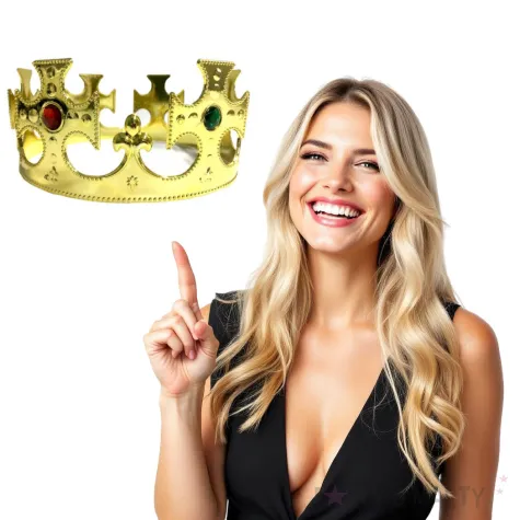 korona party krol zlota top ten 17 5 cm
