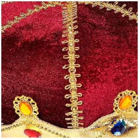 korona party krolwska z klejnotami czerwona widmann