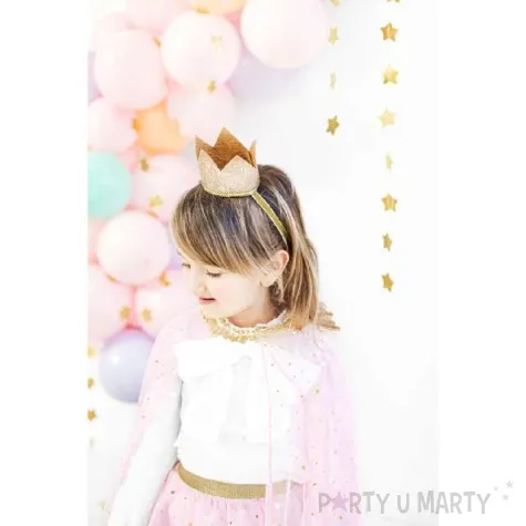korona party mala ksiezniczka zlota partydeco