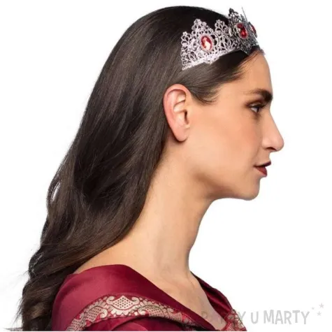 korona party metalowam tiara srebrny boland