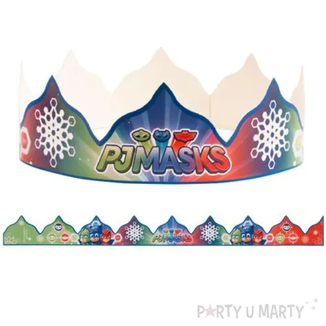 korona party pj masks pidzamersi papierowa dekora 1 szt
