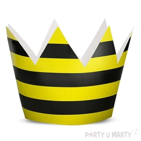 korona party pszczolka papierowa 6 szt