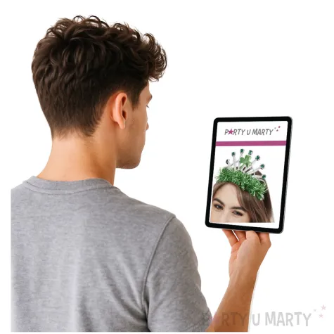 korona party sw patryk tiara zielona smiffys