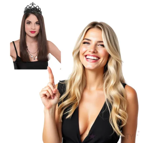 korona party tiara czarownicy czarna amscan