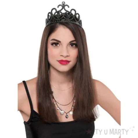 korona party tiara czarownicy czarna amscan