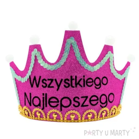 korona party wszystkiego najlepszego ledowa rozowa partypal
