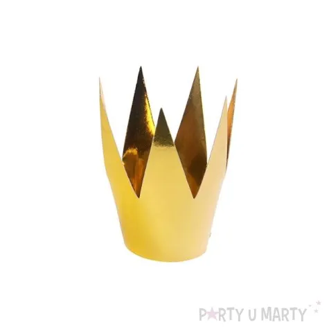 korona party zlota srednica ok 5 5 cm 3 szt