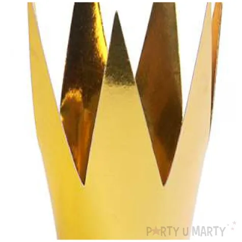 korona party zlota srednica ok 5 5 cm 3 szt