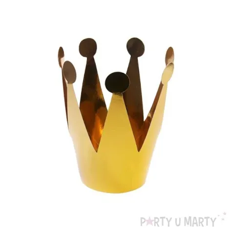 korona party zlota srednica ok 7 0 cm 3 szt