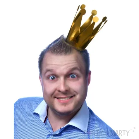 korona party zlota srednica ok 7 0 cm 3 szt