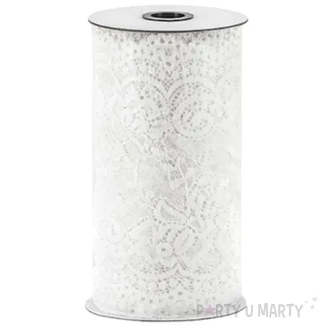 koronka classic biala partydeco 0 15x9m