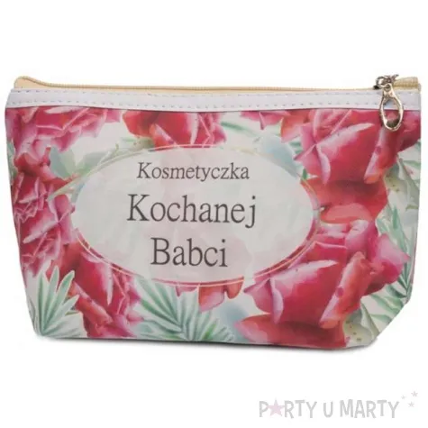 kosmetyczka kochanej babci roze giftmania 22x12 5 cm
