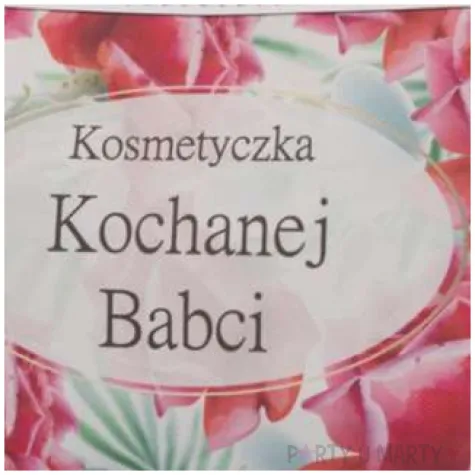 kosmetyczka kochanej babci roze giftmania 22x12 5 cm
