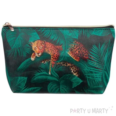 kosmetyczka lampart w cetki puckator 18x12 cm