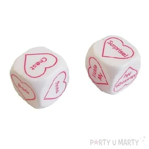 kostki erotyczne biale 2 szt