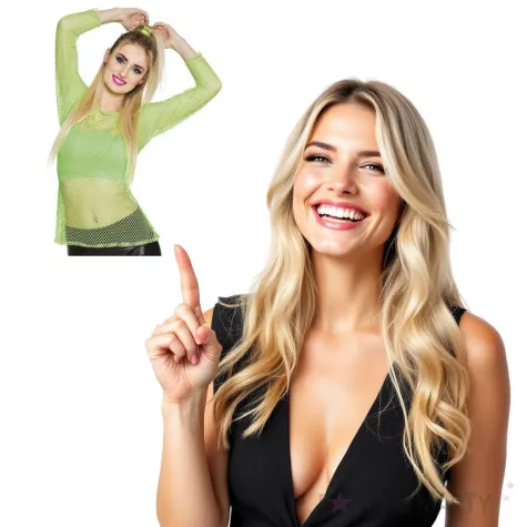 koszulka disco kabaretkowa zielona neonowa boland rozm m l