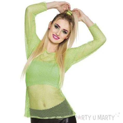 koszulka disco kabaretkowa zielona neonowa boland rozm m l