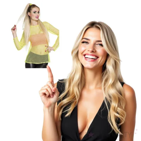 koszulka disco kabaretkowa zolta neonowa boland rozm m l