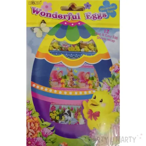 koszulki termokurczliwe owijki na jajka swiateczne brewis 12 szt