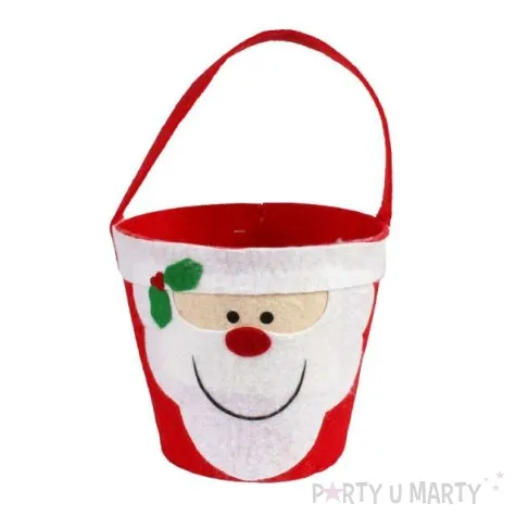 koszyczek filcowy mikolaj okragly 16 cm