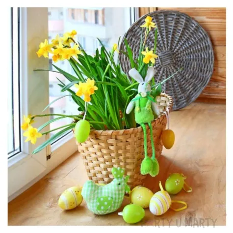 koszyczek papierowy plecionka niebieska prostokatny aliga