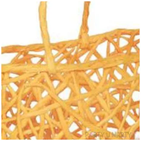 koszyczek papierowy plecionka pomaranczowa okragly aliga