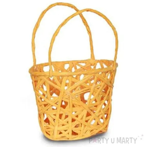 koszyczek papierowy plecionka pomaranczowa prostokatny aliga