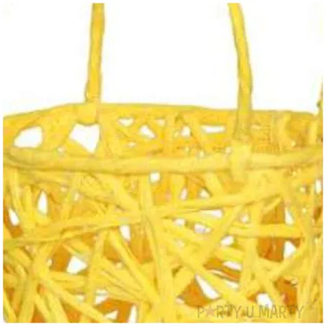 koszyczek papierowy plecionka zolta prostokatny aliga