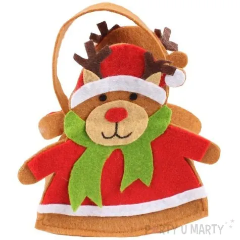 koszyk filcowy renifer w szaliku godan