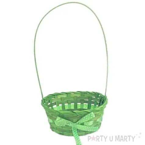 koszyk wielkanocny z wstazka zielony arpex