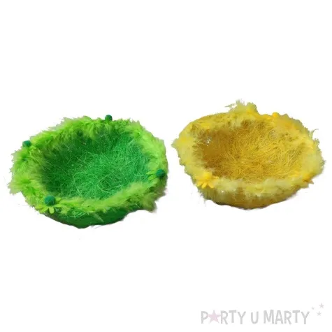 koszyki wielkanocne sizalowe zolty zielony stoklasa 18 cm 2 szt