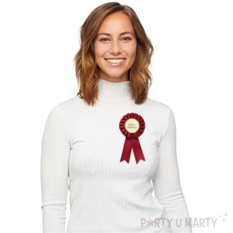 kotylion dzien matki super mama bordowy godan