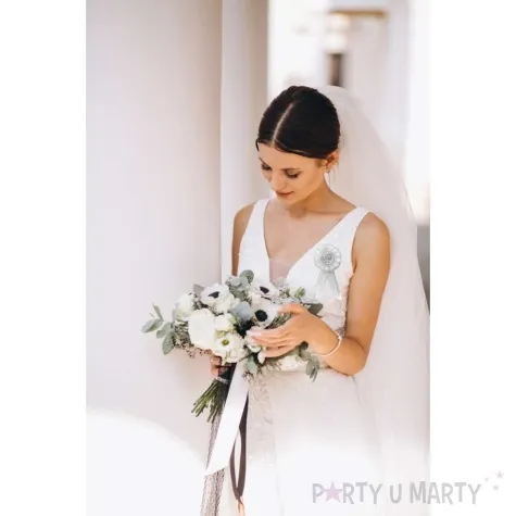 kotylion pani mloda bride to be bialy tropic