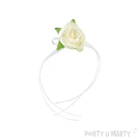 kotylion piekny bukiet krem zielony 10 szt