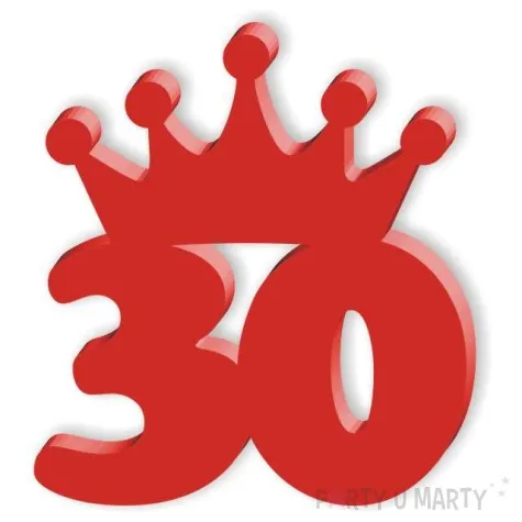 kotylion urodziny 30 czerwony