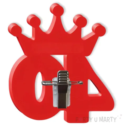 kotylion urodziny 40 czerwony