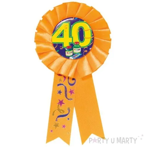 kotylion urodziny 40 pomaranczowy folat