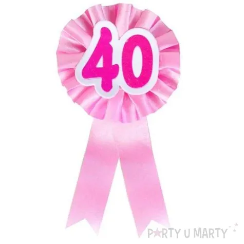 kotylion urodziny 40 rozowy godan