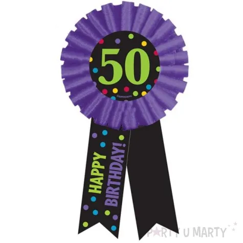 kotylion urodziny 50 chevron amscan