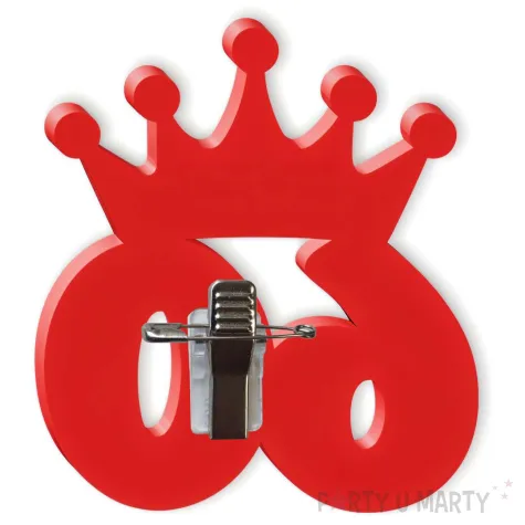 kotylion urodziny 60 czerwony