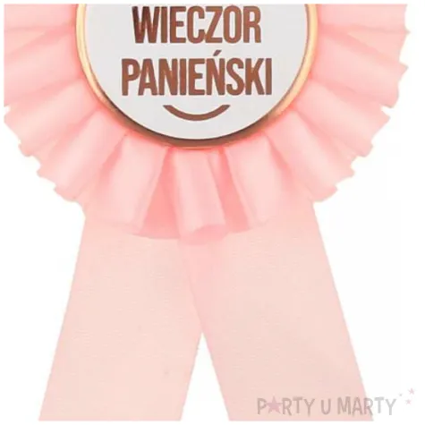 kotylion wieczor panienski pierscionek rozowy jasny godan