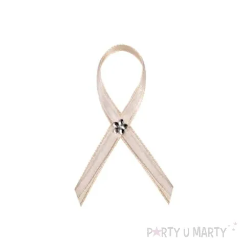 kotylion z srebrnym kwiatkiem 25 szt