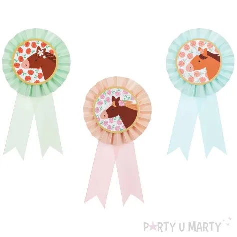 kotyliony konie mix partydeco 8 5 cm x 16 5 cm 3 szt